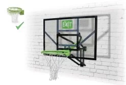 EXIT TOYS EXIT Galaxy Basketballkorb Zur Wandmontage Mit Dunkring - Grün/schwarz -Garten Spielzeug Laden 46011100 e exittoys konstrukcia