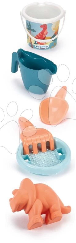 ECOIFFIER Garniert Dino Trolley Écoiffier Mit Eimer Und Formen Für Sand Ab 18 Monaten ECO465 -Garten Spielzeug Laden 465 d ecoiffier vozik