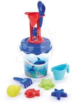 ECOIFFIER Eimerset Delphin Bucket Dolphin Écoiffier 21 Cm Hoch, Durchscheinend Mit 12 Zubehörteilen Ab 18 Monaten -Garten Spielzeug Laden 513 b ecoiffier vedro