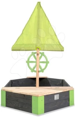 EXIT TOYS EXIT Aksent Holzsandkasten Boot 190x90cm -Garten Spielzeug Laden 52053000 b exittoys pieskovisko