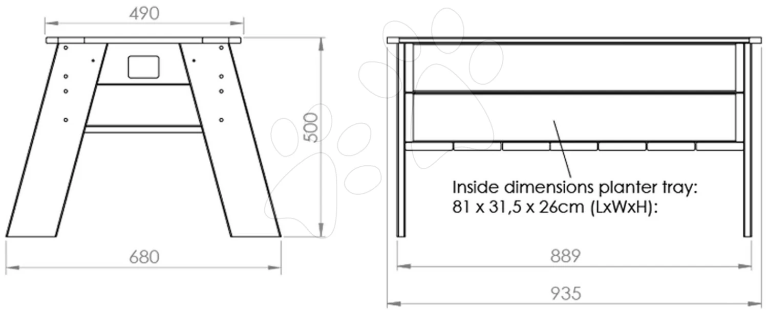 EXIT TOYS EXIT Aksent Hochbeet L Mit Gewächshaus Und Gartengeräten 9 EXIT TOYS EXIT Aksent Hochbeet L Mit Gewächshaus Und Gartengeräten – Bild 7