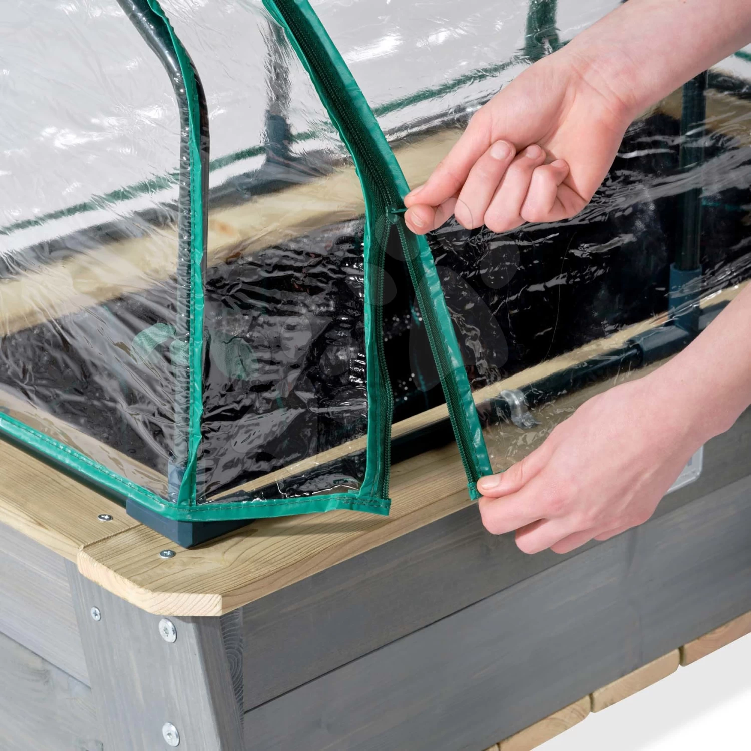 EXIT TOYS EXIT Aksent Hochbeet L Mit Gewächshaus Und Gartengeräten 7 EXIT TOYS EXIT Aksent Hochbeet L Mit Gewächshaus Und Gartengeräten – Bild 5