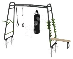 Multifunkčná Preliezka GetSet Monkeybar MB230 Exit Toys Rozšíriteľná S Gymnastickými Kruhmi Boxovacím Vrecom Bradlami A Benchpress Lavičkou ET54203000 -Garten Spielzeug Laden 54203000 b exit toys multifunkcna preliezka