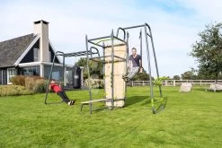 Multifunkčné Fitness Centrum GetSet Powerstation PS620 Exit Toys Exit Toys S Boxovacím Vrecom Bradlami Lavičkou Gymnastickými Kruhmi S Lanom A Lezeckou Stenou ET54602000