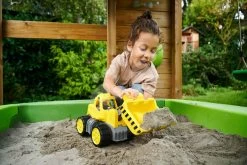 Lader Power Worker Wheel Loader + Figurine BIG Arbeitsmaschine 47 Cm - Gummiräder Ab 2 Jahren B54837 -Garten Spielzeug Laden 54837 e big bager