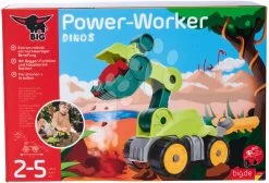 Bagger-Arbeitsmaschine Power Worker Mini Dino T-Rex Big Mit Beweglichen Teilen Und Rechen Für Sand Ab 24 Monaten 21*10*22 Cm B55796 -Garten Spielzeug Laden 55796 i big bager