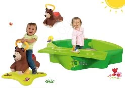 Set Sandkasten Sandy BIG Mit Festdeckel Und Schaukel-Elefant Mit Beweglichen Ohren Ab 12 Monaten -Garten Spielzeug Laden 56733set 13 big set 3