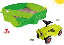 Set Sandkasten Sandy BIG Mit Festdeckel Und Laufrad Bobby Classic Racer Mit Hupe Ab 12 Mon.