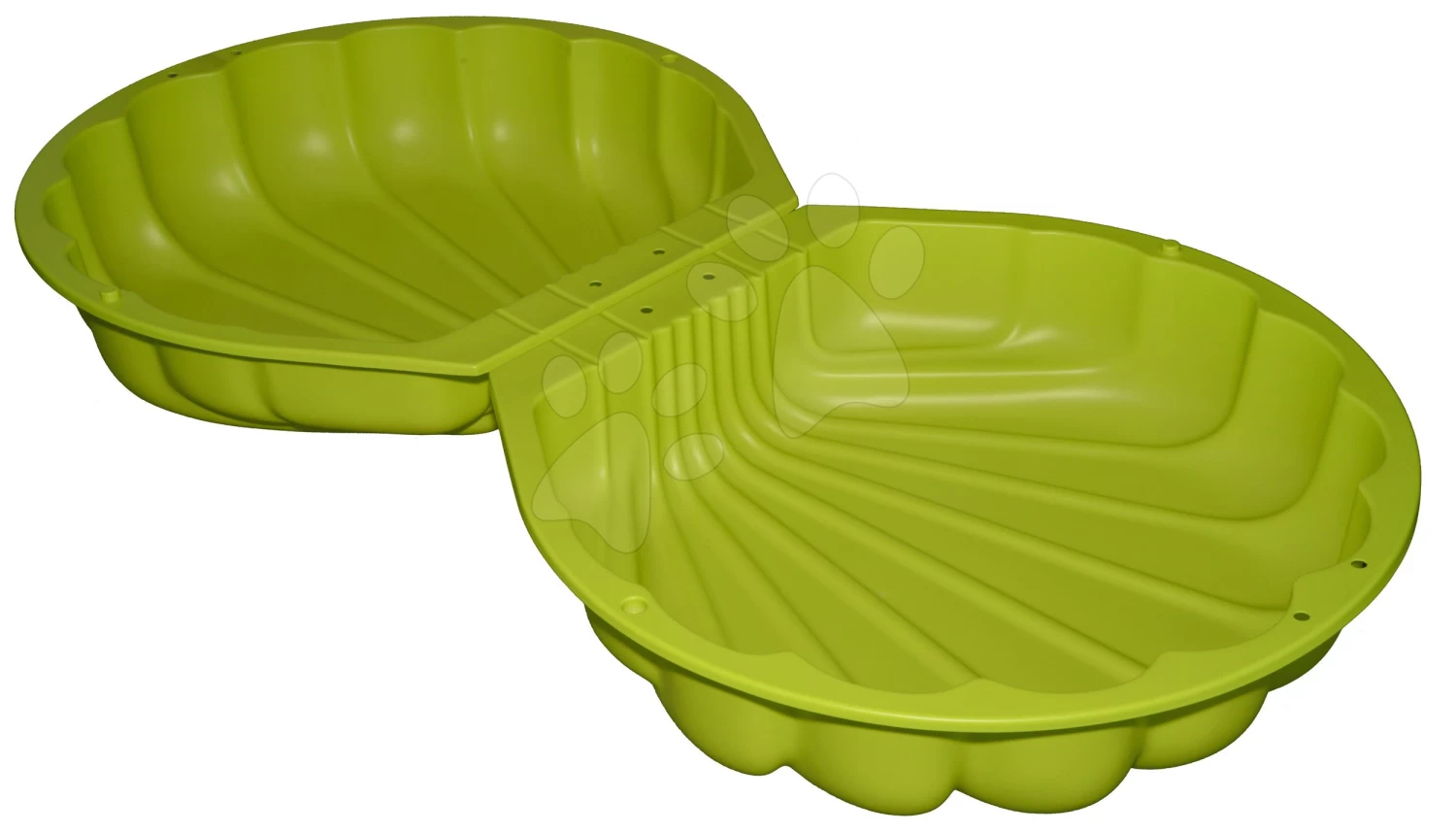 Set Sandkasten Muschel Zweiteilig Watershell Green BIG Grün Und Eine 360 ° Doppelseitige Schaukel Mit Wasserdüse 6 Set Sandkasten Muschel Zweiteilig Watershell Green BIG Grün Und Eine 360 ° Doppelseitige Schaukel Mit Wasserdüse – Bild 4