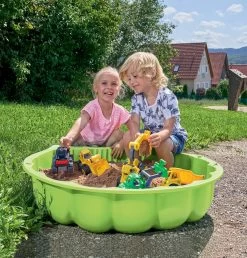 Set Sandkasten Muschel Zweiteilig Watershell Green BIG Grün Und Schaukel Hund -Garten Spielzeug Laden 800007723 b big pieskovisko 1