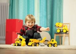 Set Aus 3 Arbeit-Autos Für Sand BIG LKW, Bagger Und Lader Ab 24 Monaten