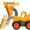 Lader Wheel Loader Power Worker BIG Arbeitsmaschine 47 Cm - Gummiräder Ab 2 Jahren -Garten Spielzeug Laden 800055830 c big nakladac 1