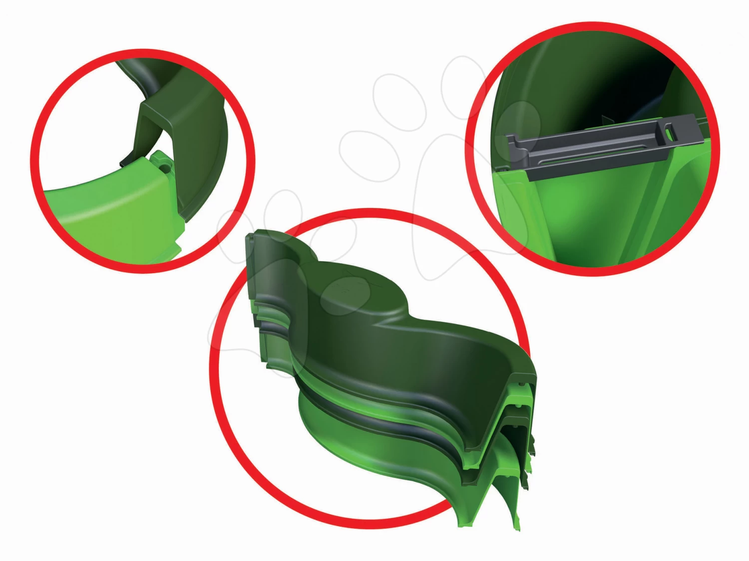 Sandgrube Vierkleeblatt Vario BIG Grün 112*112 Cm Ab 12 Monaten 6 Sandgrube Vierkleeblatt Vario BIG Grün 112*112 Cm Ab 12 Monaten – Bild 4