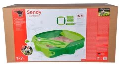 Sandgrube Mit Wasserbahn Sandy BIG Mit Deckel Volumen 239 Liter 138 * 138 Cm Grün Ab 12 Monaten -Garten Spielzeug Laden 800056733 o big pieskovisko