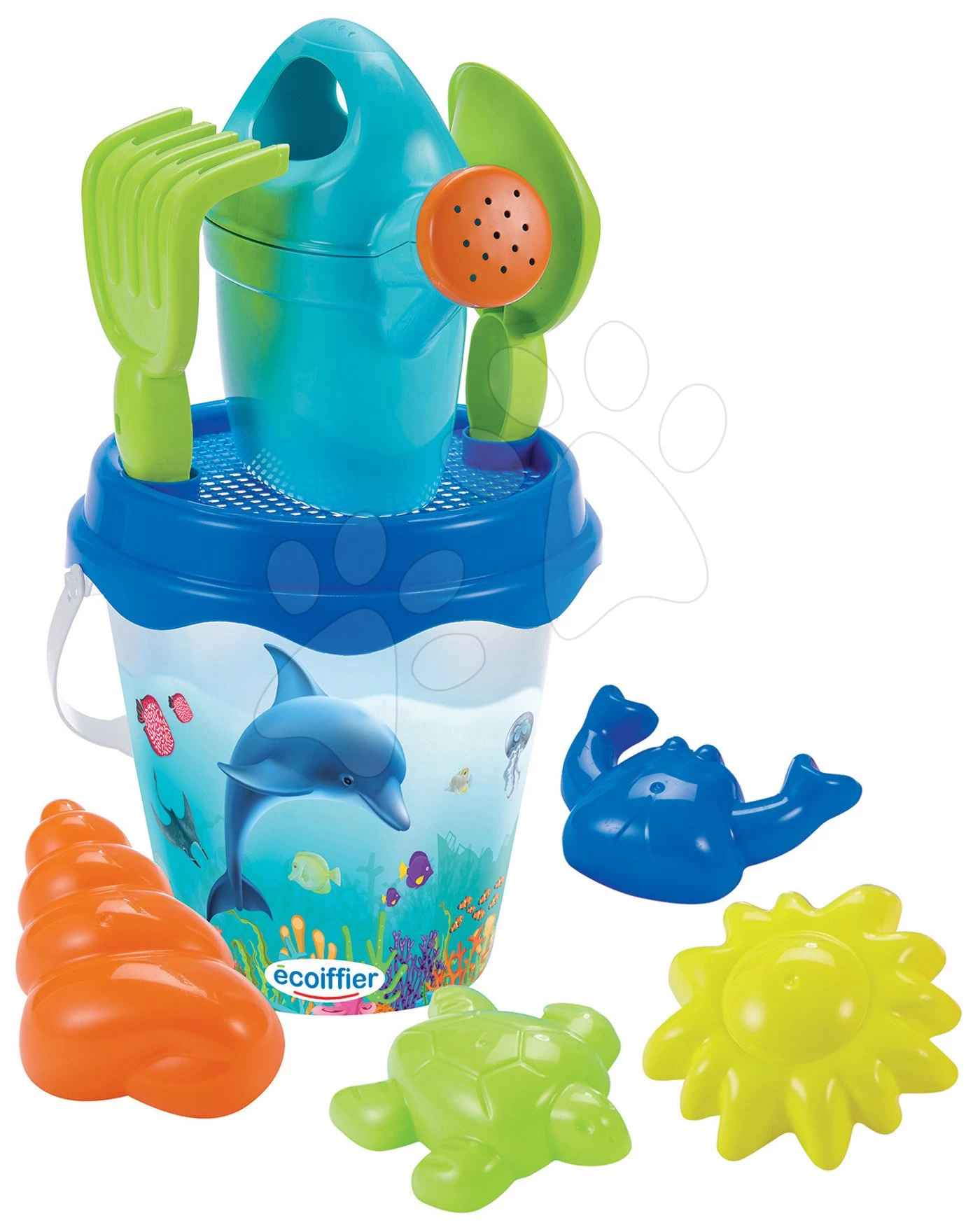 ECOIFFIER Sandeimer Delfin Écoiffier 23 Cm Mit Der Gießkanne Und 6 Teilen Ab 18 Monaten 3 ECOIFFIER Sandeimer Delfin Écoiffier 23 Cm Mit Der Gießkanne Und 6 Teilen Ab 18 Monaten