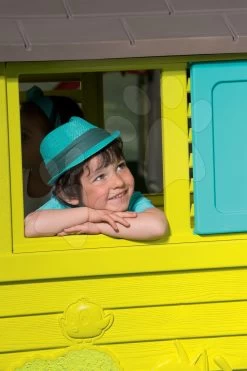 Kletterset Adventure Car Smoby Mit Einer 150 Cm Langen Rutsche Und Einem Haus Pretty Blue Ab 24 Monaten -Garten Spielzeug Laden 810710 c smoby domcek