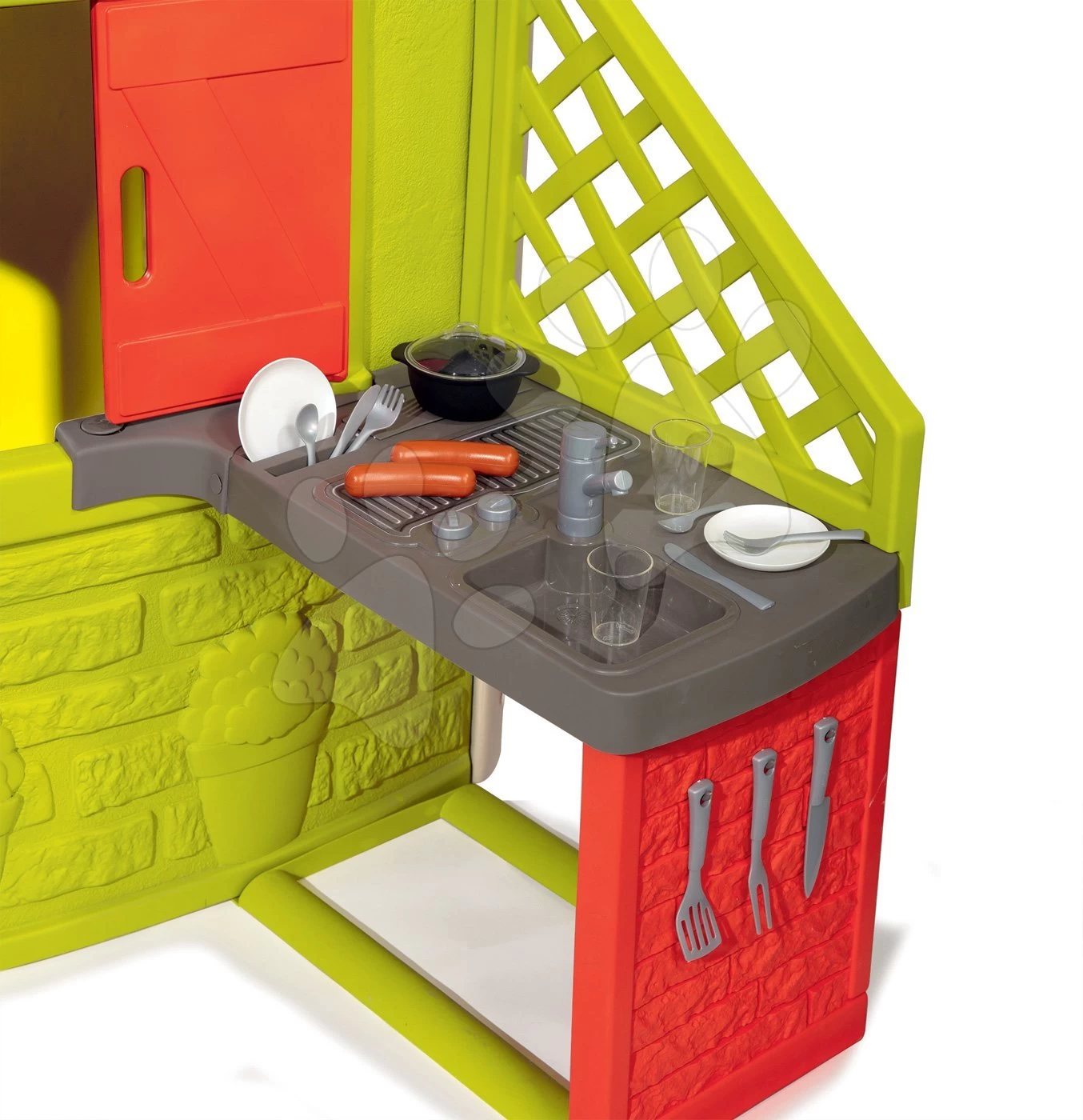 Set Klettergerüst Multiactivity Climbing Tower Zum Klettern Mit Rutsche Smoby Und Häuschen Neo Jura Lodge In Baukastenweise 18 Set Klettergerüst Multiactivity Climbing Tower Zum Klettern Mit Rutsche Smoby Und Häuschen Neo Jura Lodge In Baukastenweise – Bild 16