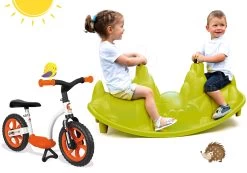 Set Schaukel Hund Smoby Doppelseitige Und Balance Rutscher Lerning Bike -Garten Spielzeug Laden 830201set 12 smoby set