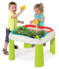 Set Tisch Gärtner De Jardinage 2in1 Smoby Zweiteilig Mit Garten Mit Mühle Und Sportspielen -Garten Spielzeug Laden 840101 d smoby stolik zahradnik 9
