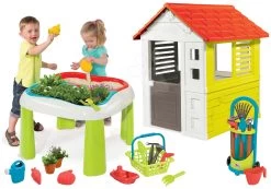 Tischset Gärtner De Jardinage 2in1 Smoby Zweiteilig Mit Garten Und Haus Lovely Und Trolley Mit Werkzeug -Garten Spielzeug Laden 840101set 3 smoby set 2