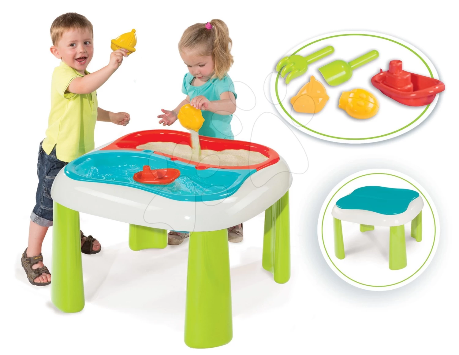 Tischset Water&Sand 2in1 Smoby Und Schubkarre Mit Eimerset Ab 18 Monaten 3 Tischset Water&Sand 2in1 Smoby Und Schubkarre Mit Eimerset Ab 18 Monaten