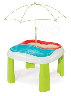 Tisch Wasser&Sand Smoby Mit Doppelter Abdeckung Und Boot Mit Formen Ab 18 Monaten -Garten Spielzeug Laden 840107 e smoby stolik 18