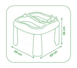 Tischset Water&Sand 2in1 Smoby Mit Mühle Und Rutscher Motorrad Racing Bike Ab 18 Monaten -Garten Spielzeug Laden 840107 f smoby stolik 3
