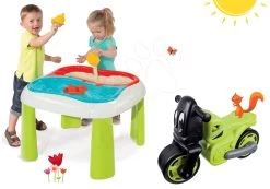 Tischset Water&Sand 2in1 Smoby Mit Mühle Und Rutscher Motorrad Racing Bike Ab 18 Monaten -Garten Spielzeug Laden 840107set 6 smoby set