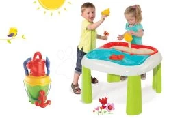 Tischset Water&Sand 2in1 Smoby Mit Mühle Und Einem Eimerset Mit Giesskanne Ab 18 Monaten -Garten Spielzeug Laden 840107set 8 smoby set