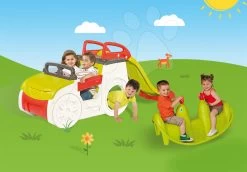 Kletterset Adventure Car Smoby Mit Einer 150 Cm Langen Rutsche Und Doppelseitiger Schaukel-Hund Ab 18 Monaten -Garten Spielzeug Laden 840200 03