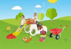 Kletterset Adventure Car Smoby Mit Rutsche 150 Cm Lang, Schubkarren Und Marine Eimer Set Ab 24 Monaten -Garten Spielzeug Laden 840200 09 c smoby set