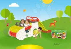 Kletterset Adventure Car Smoby Mit Rutsche 150 Cm Lang Und Abrick-Bausatz 275-tlg. Ab 18 Monaten -Garten Spielzeug Laden 840200 10 c smoby set