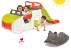 Kletterset Adventure Car Smoby Mit Rutsche Und Grauer Schaukel Kater Ab 24 Monaten -Garten Spielzeug Laden 840200 19 b smoby set