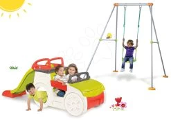 Kletterset Adventure Car Smoby Mit Sandkasten Und Rutsche Und Schaukel Mit Metallkonstruktion Ab 24 Monaten -Garten Spielzeug Laden 840200set 27 smoby set