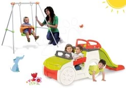 Kletterset Adventure Car Smoby Mit Rutsche Und Schaukel Mit Metallkonstruktion Höhe 120 Cm Ab 24 Monaten -Garten Spielzeug Laden 840200set 29 smoby set