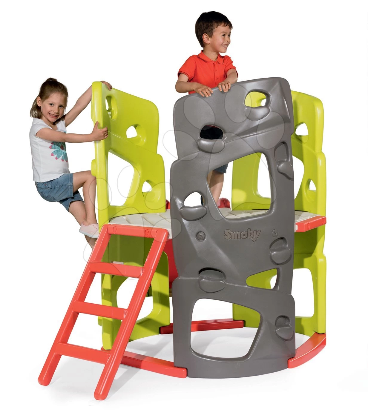 Set Klettergerüst Multiactivity Climbing Tower Zum Klettern Mit Rutsche Smoby Und Häuschen Neo Jura Lodge In Baukastenweise 4 Set Klettergerüst Multiactivity Climbing Tower Zum Klettern Mit Rutsche Smoby Und Häuschen Neo Jura Lodge In Baukastenweise – Bild 2