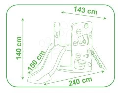 Klettergerüst-Set Multiactivity Climbing Tower Smoby Um Klettern Mit Rutsche Und Farmer XL Trettraktor Mit Anhänger Ab 24 Monaten -Garten Spielzeug Laden 840204 j smoby preliezacka