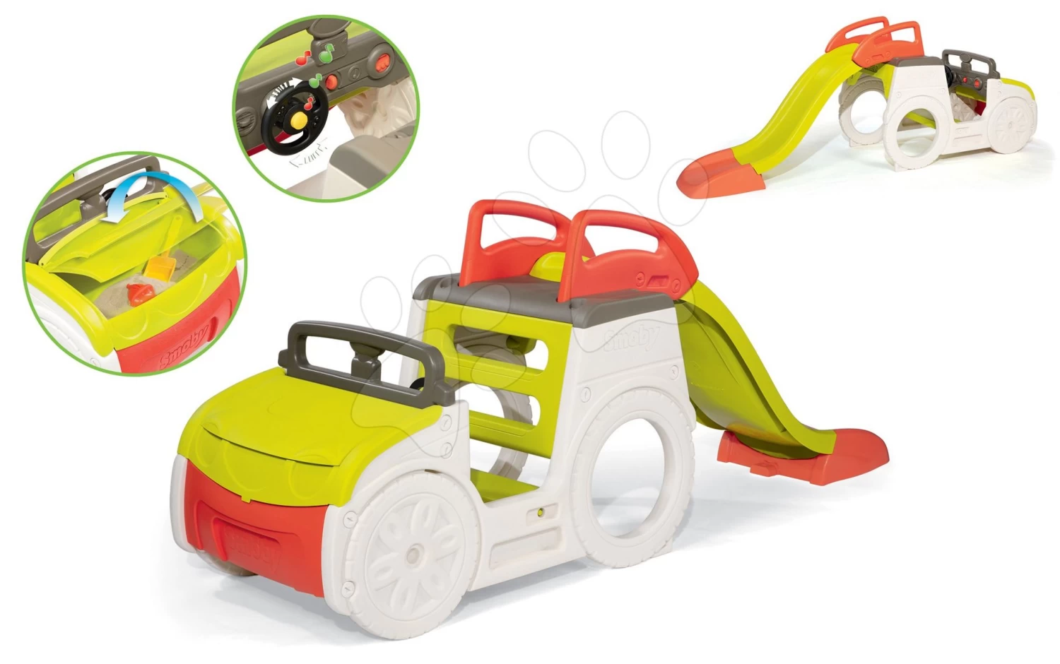 Kletterset Adventure Car Smoby Mit Rutsche 150 Cm Lang Und Trolley Zum Schleppen Mit Einem Eimerset Ab 24 Monaten 10 Kletterset Adventure Car Smoby Mit Rutsche 150 Cm Lang Und Trolley Zum Schleppen Mit Einem Eimerset Ab 24 Monaten – Bild 8