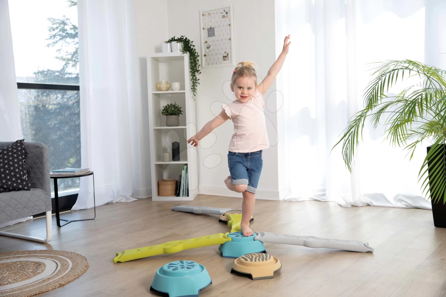 Abenteuerstrecke Adventure Course Smoby 4 Gehwege Und 4 Stützpunkte Für Die Entwicklung Der Motorischen Sinne Der Kinder Ab 24 Monaten SM840400 10 Abenteuerstrecke Adventure Course Smoby 4 Gehwege Und 4 Stützpunkte Für Die Entwicklung Der Motorischen Sinne Der Kinder Ab 24 Monaten SM840400 – Bild 8