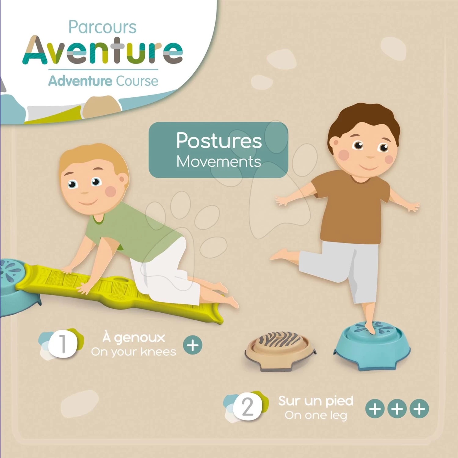 Abenteuerstrecke Adventure Course Smoby 4 Gehwege Und 4 Stützpunkte Für Die Entwicklung Der Motorischen Sinne Der Kinder Ab 24 Monaten SM840400 22 Abenteuerstrecke Adventure Course Smoby 4 Gehwege Und 4 Stützpunkte Für Die Entwicklung Der Motorischen Sinne Der Kinder Ab 24 Monaten SM840400 – Bild 20