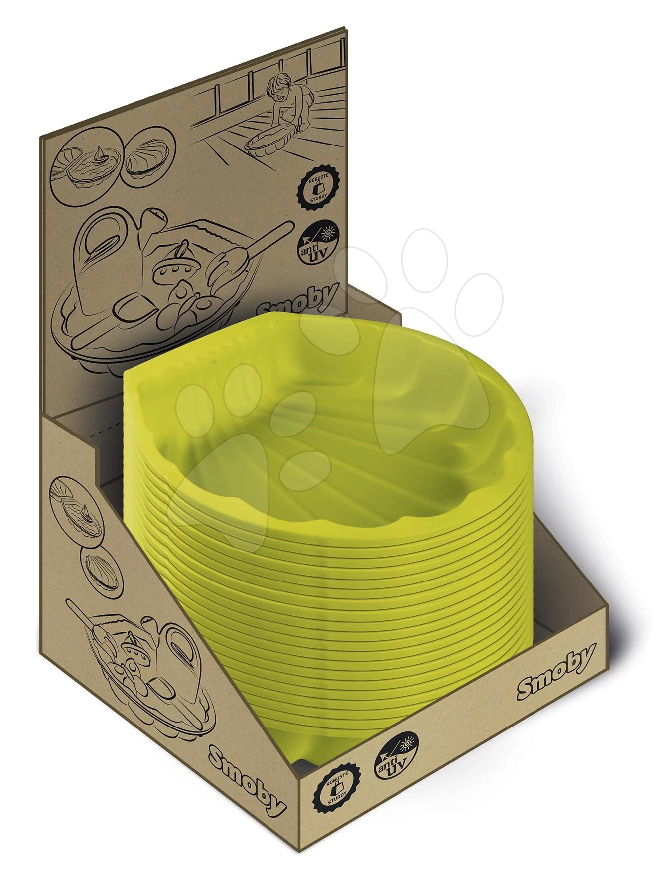 Sandgrube Muschel Mini Sand Pit Smoby Grün 35 Cm Für Kleine Bereiche Ab 18 Monate 6 Sandgrube Muschel Mini Sand Pit Smoby Grün 35 Cm Für Kleine Bereiche Ab 18 Monate – Bild 4