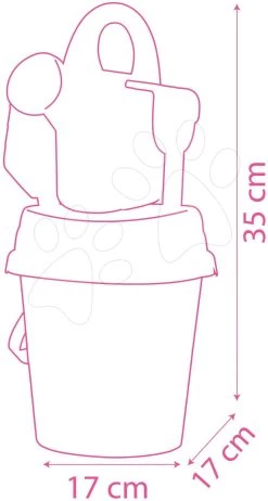 Eimer Set Minnie Garnished Bucket Smoby Mit Der Kanne 17 Cm Hoch Ab 18 Monaten SM862128