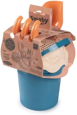 Eimerset Aus Zuckerrohr Bio Sugar Cane Bucket Smoby 4 Teile - Aus Der Smoby-Kollektion Green 100% Recycelbar Ab 18 Monaten SM865000 -Garten Spielzeug Laden 865000 f smoby vedro