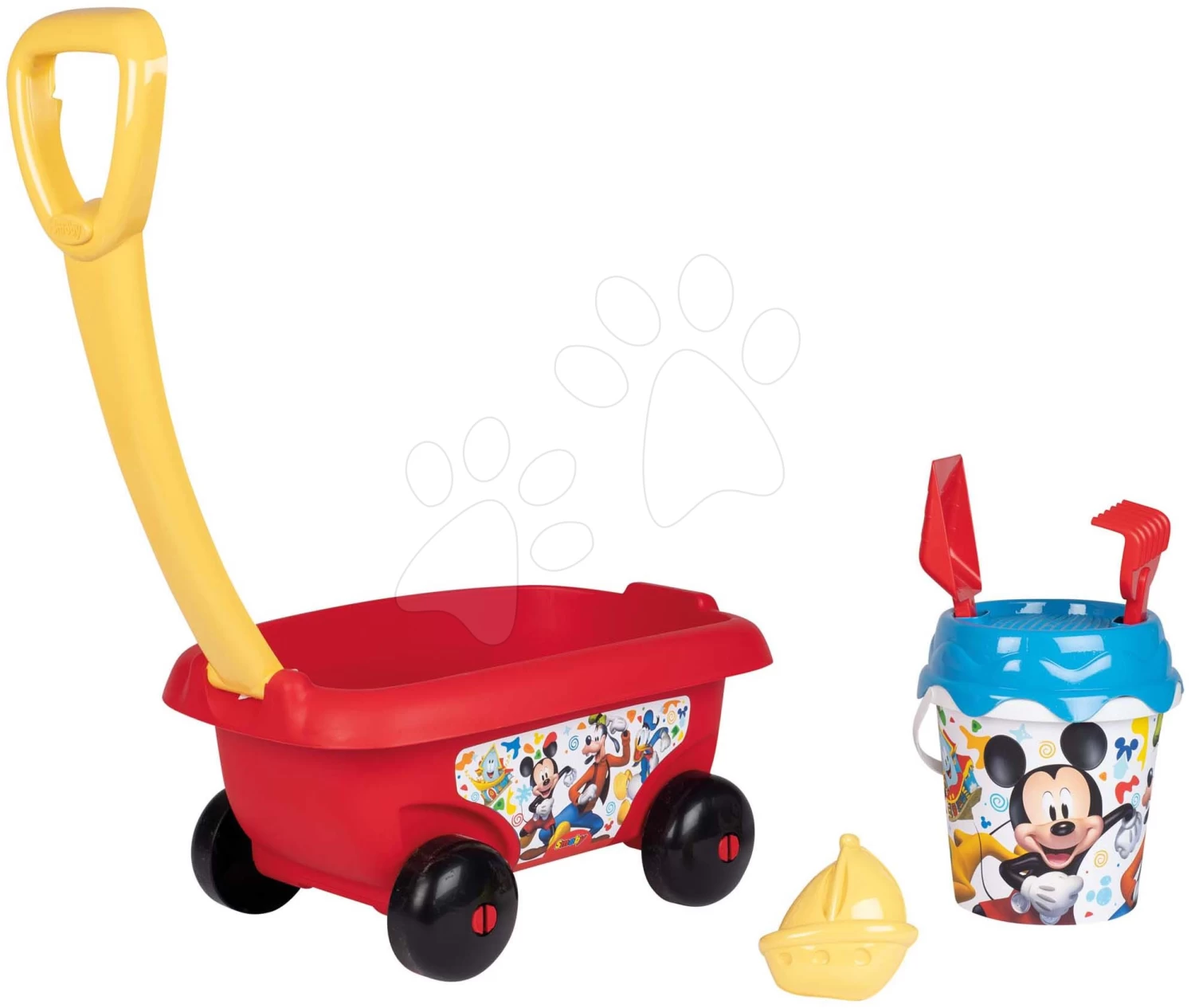 Schubkarren Mickey Garnished Beach Cart Smoby Mit Eimer Set Ab 18 Monaten SM867015 5 Schubkarren Mickey Garnished Beach Cart Smoby Mit Eimer Set Ab 18 Monaten SM867015 – Bild 3
