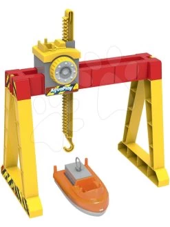 Klettergerüst-Set Multiactivity Climbing Tower Smoby Zum Klettern Mit Rutsche Und Aquaplay'n Go Wasserbahn Mit Kran, Booten Und Einer Wasserpumpe Ab 24 M -Garten Spielzeug Laden 8700000124 a aquaplay zeriav