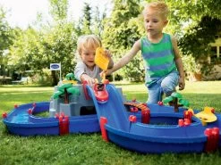 Set Sandkasten Schmetterling Smoby Mit Wasserdüse Und Die Wasserstraße Mountain Lake Mit Booten Und Einer Wasserpumpe -Garten Spielzeug Laden 8700001542 j aquaplay draha