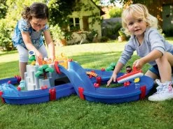 Set Sandkasten Schmetterling Smoby Mit Wasserdüse Und Die Wasserstraße Mountain Lake Mit Booten Und Einer Wasserpumpe -Garten Spielzeug Laden 8700001542 l aquaplay draha
