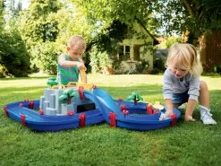 Set Sandkasten Schmetterling Smoby Mit Wasserdüse Und Die Wasserstraße Mountain Lake Mit Booten Und Einer Wasserpumpe -Garten Spielzeug Laden 8700001542 m aquaplay draha