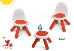 Stuhlset KidChair Smoby Mit Tisch (UV-Filter) Rot Ab 18 Monaten -Garten Spielzeug Laden 880100set 4 smoby set