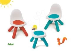 Stuhlset KidChair Smoby Mit Tisch (UV-Filter) Blau Rot Und Blau Tisch Ab 18 Monaten -Garten Spielzeug Laden 880100set 6 smoby set